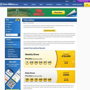 Euro-Millions Free Lottery Review