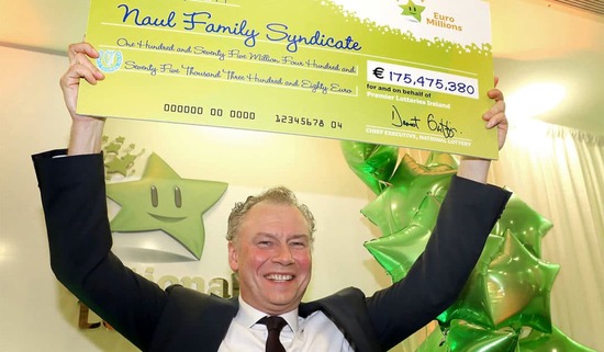 EuroMillions Syndicate Jackpot Cheque