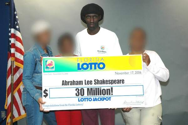Lottery Winner Abraham Shakespeare