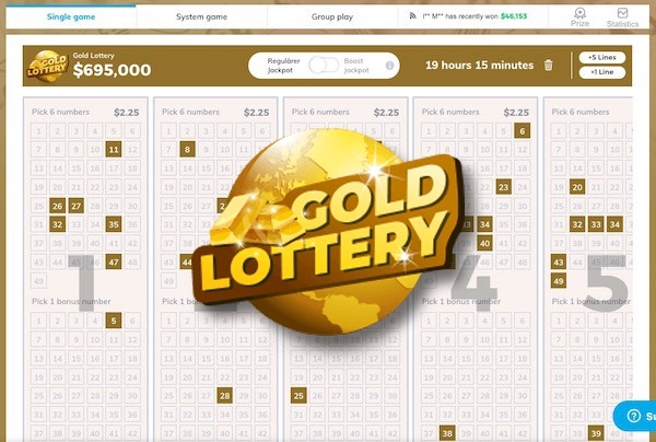 Multilotto Gold Lottery Tickets & Logo