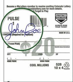 Signed Lottery Ticket