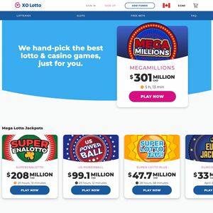 XO Lotto Homepage