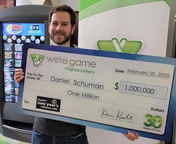 $1 Million Scratch Card Winner Daniel Schuman