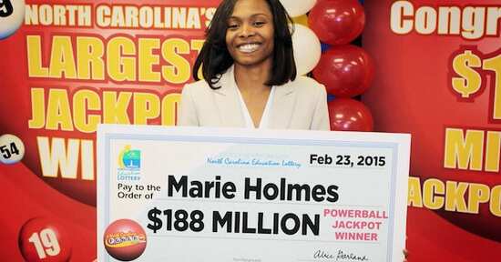 188 Million Powerball Winner Marie Holmes