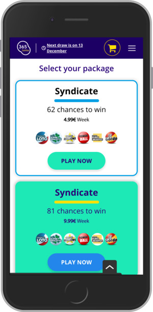 365Lotto.com Mobile Website