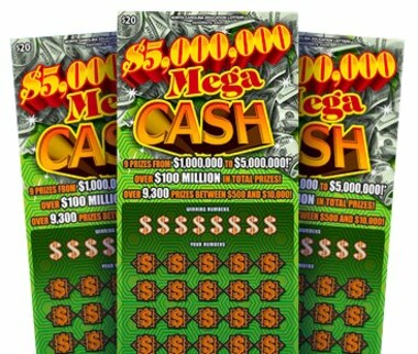 $5 Million Mega Cash Scratch Tickets