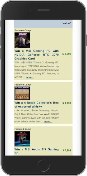 AussieComps Mobile Site