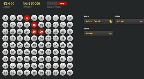 Baba Ijebu Online Number Grid