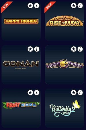 Betfred Slot Selection