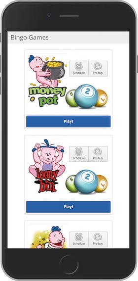 BingoMania.com Mobile Site