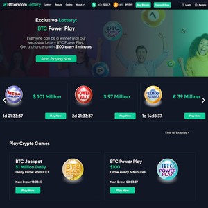 Bitcoin Lottery Homepage
