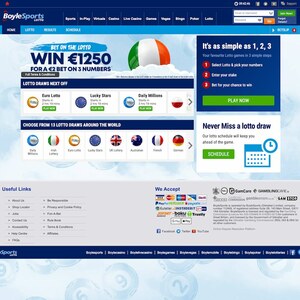 BoyleSports Lotto Homepage