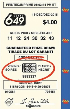 Canada Encore Ticket