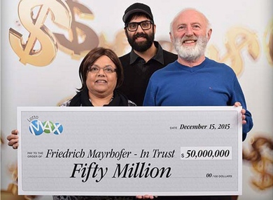 Canadian Lottery Winners Friedrich and Annand Mayrhofer