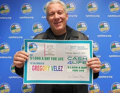 Cash4Life Winner Gregory Velez