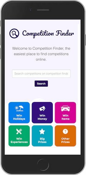 Competition-Finder.com Mobile Site