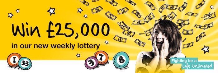 Cystic Fibrosis Lottery UK £25000 Prize