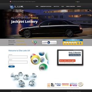 Elite Lotto UK Homepage