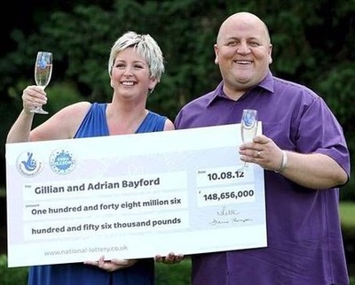 EuroMillions Winners Adrian and Gillian Bayford