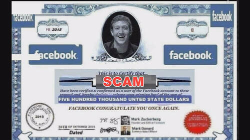 Facebook Lottery Scam