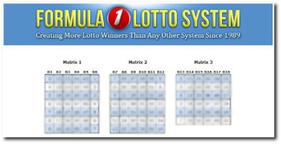 Formula 1 Lotto System Matrix