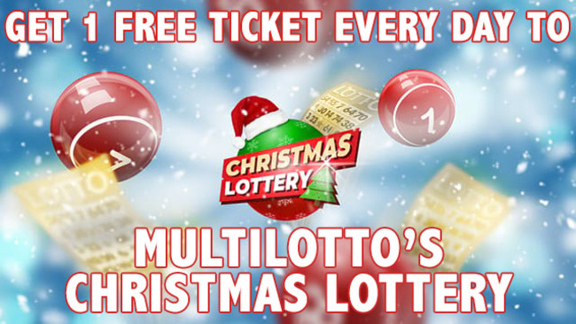 Get free Multilotto Christmas lottery ticket