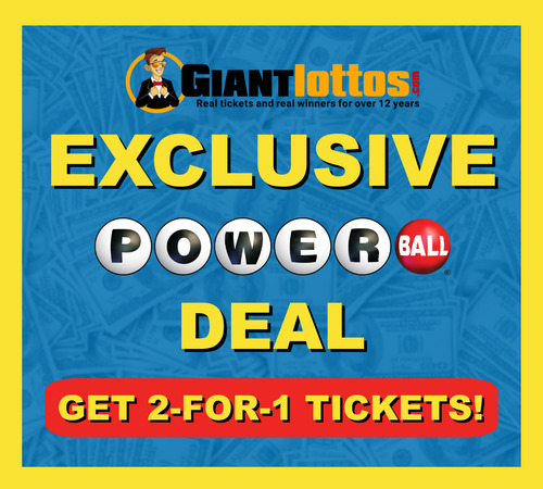 GiantLottos Exclusive Powerball 2-for-1 Deal
