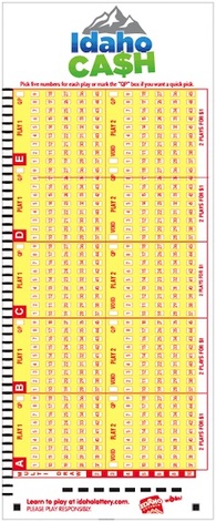 How to Play Idaho Cash Playslip