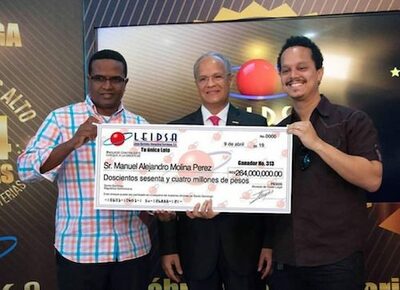 LEIDSA Dominican Republic Lottery $264 Million Winner