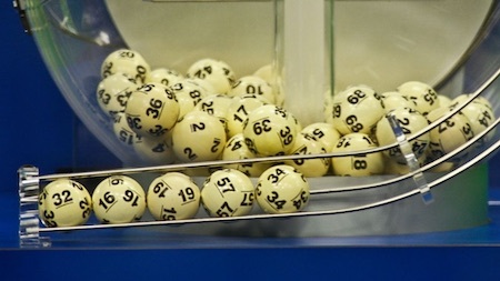Lottery Balls in Lottery Machines During Draw