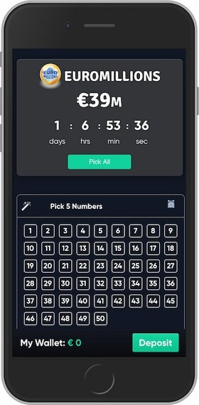Lottery.Bitcoin.com Mobile Screenshot