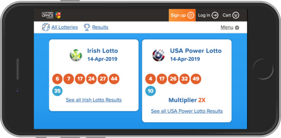 Lottery Office Mobile Site