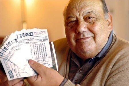 Lottery Winner Frane Selak Holding Tickets