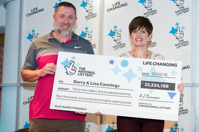 Lottery Winners Lisa and Gerry Cannings