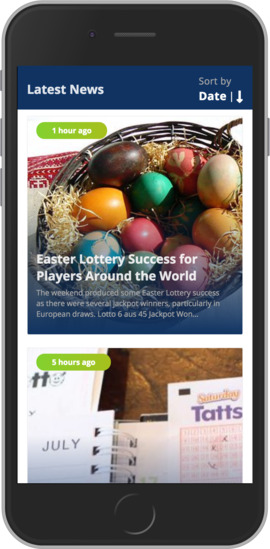 Lottery24 Mobile Site