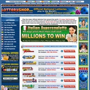LotteryShop Homepage