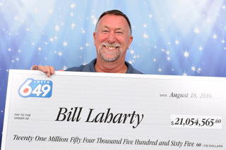 Lotto 649 Winner Bill Laharty