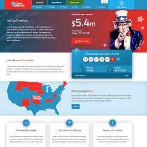 Lotto America Homepage