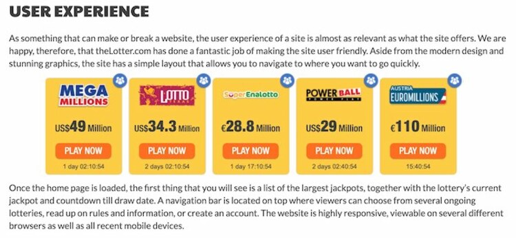 Lotto Analyst Lottery Site Review Example