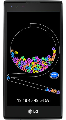 Lotto Draw Machine Android Screenshot