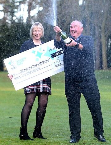 Lotto Lucky Dip Winners John and Allison McDonald