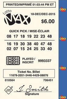 Lotto Max Ticket