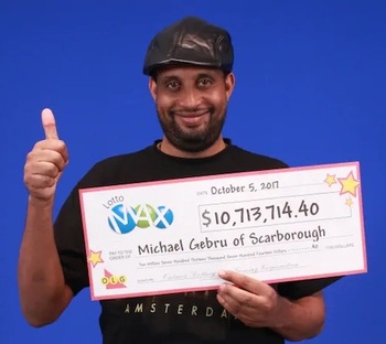 Lotto Max Winner Michael Gebru