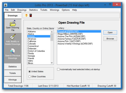 Lotto Pro Lottery Software Screenshot