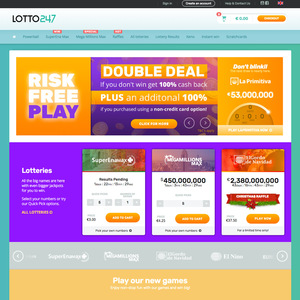 Lotto247 Homepage
