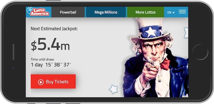 LottoAmerica.com Mobile Site