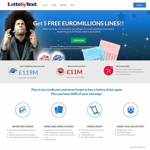 LottoByText Homepage