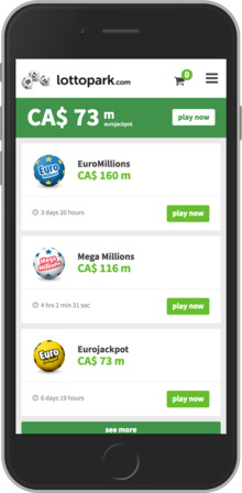 LottoPark.com Mobile Website