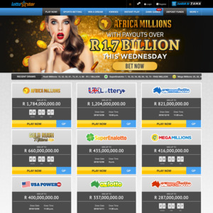 LottoStar Homepage