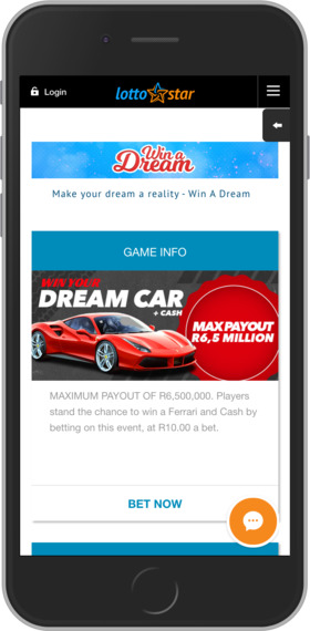 LottoStar Mobile Website
